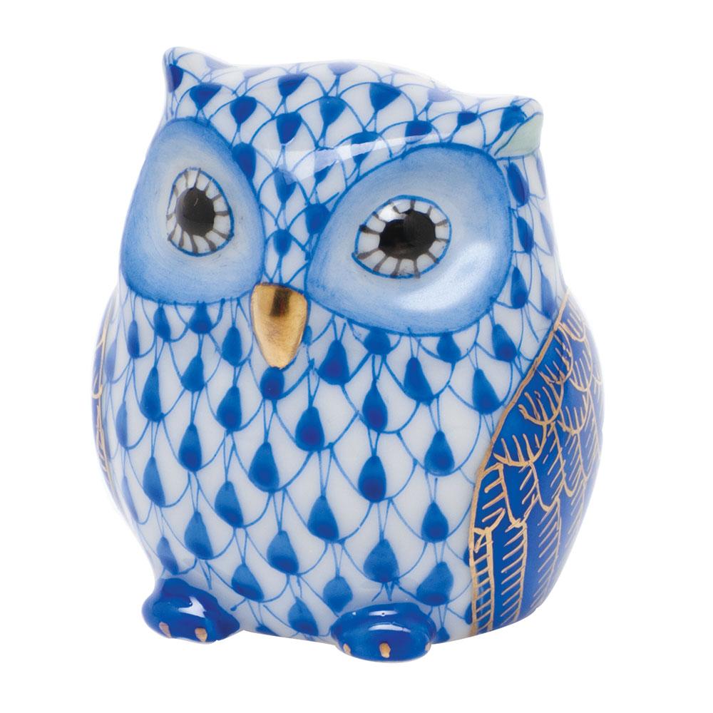 Herend Owlet Figurines Herend Sapphire 