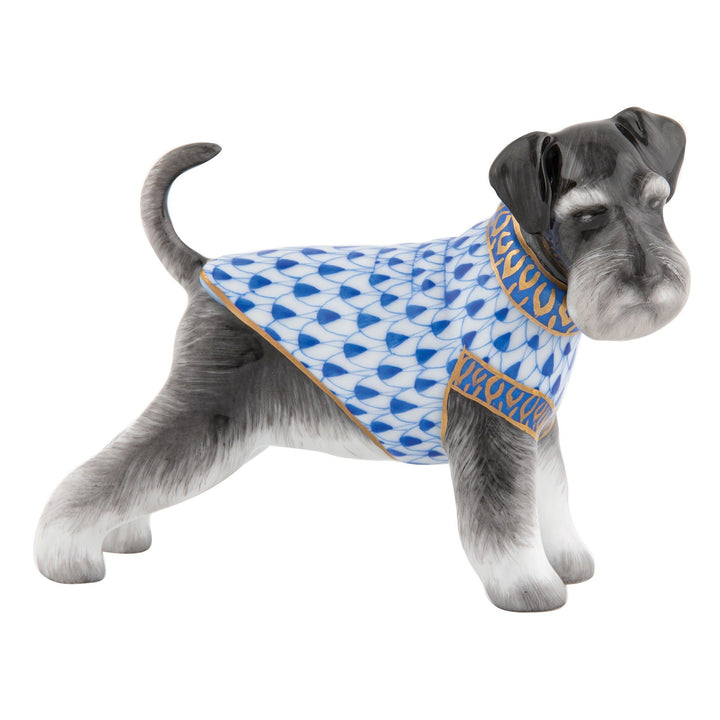 Herend Schnauzer Figurines Herend Sapphire 