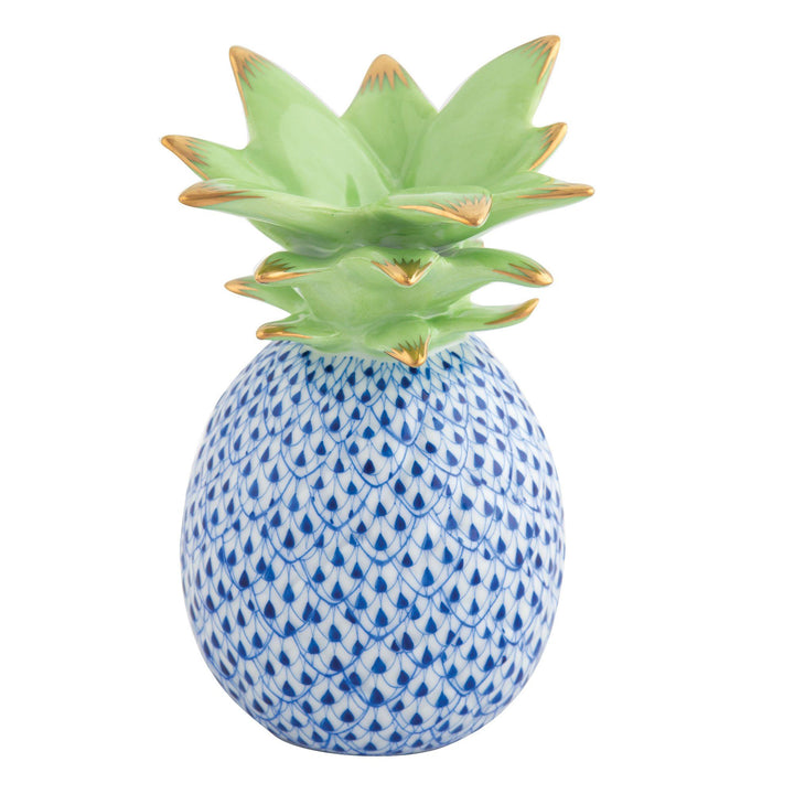 Herend Medium Pineapple Figurines Herend Sapphire 