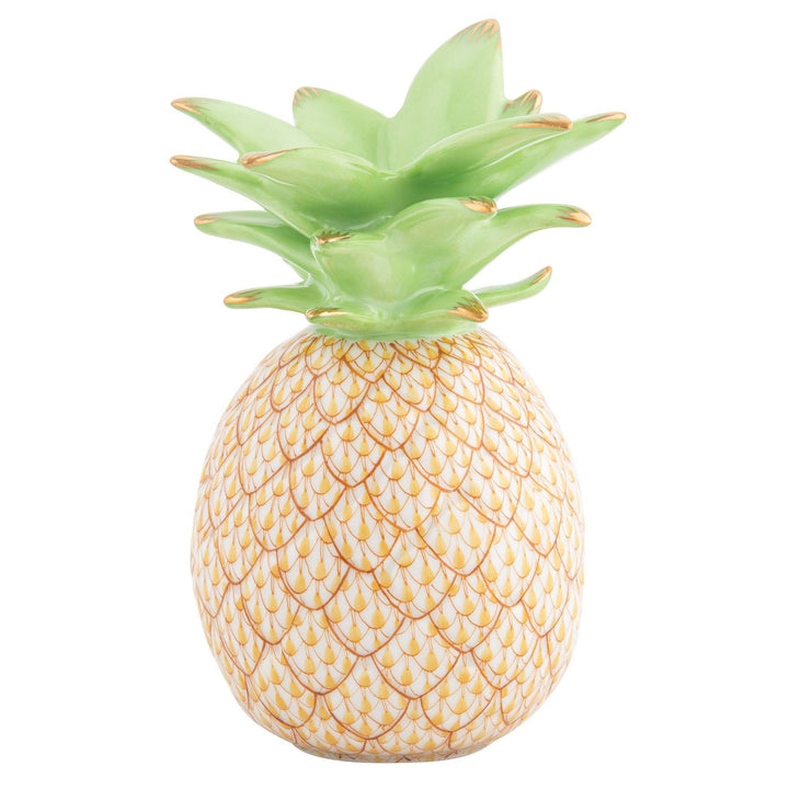 Herend Medium Pineapple Figurines Herend Butterscotch 