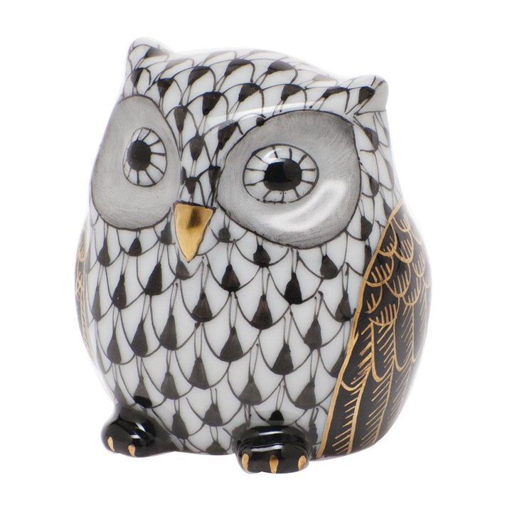 Herend Owlet Figurines Herend Black 