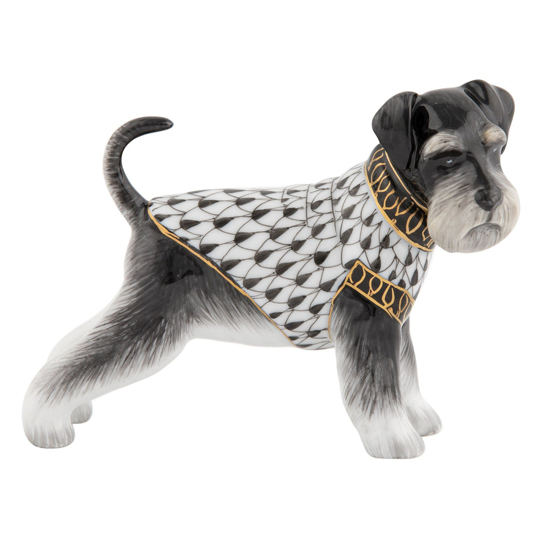 Herend Schnauzer Figurines Herend Black 