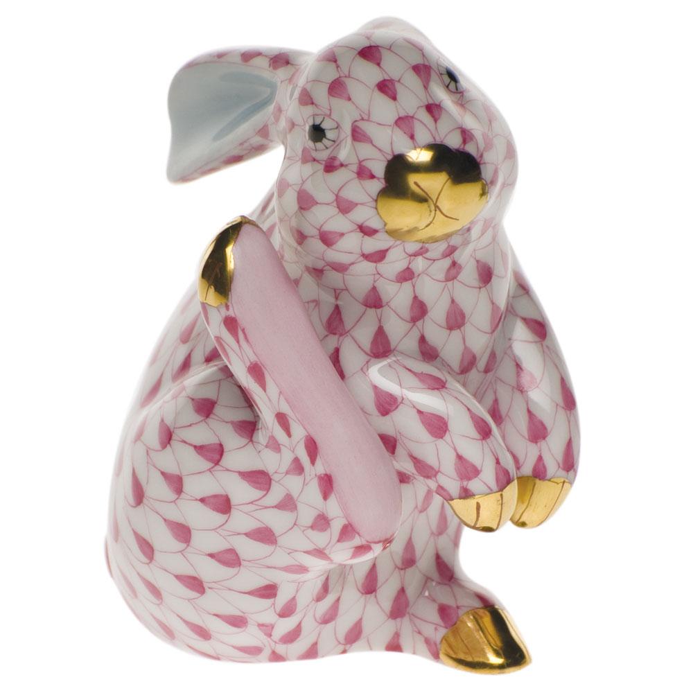 Herend Scratching Bunny Figurines Herend Raspberry (Pink) 