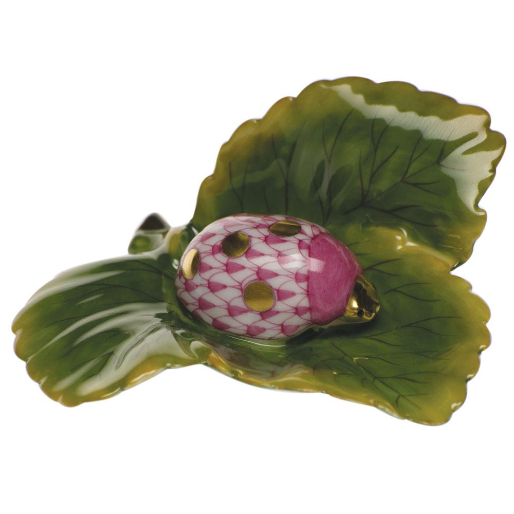 Herend Ladybug Figurines Herend Raspberry (Pink) 