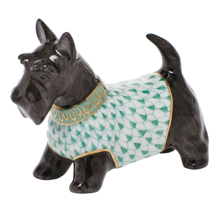 Herend Scottie Mcduff Figurines Herend Green 