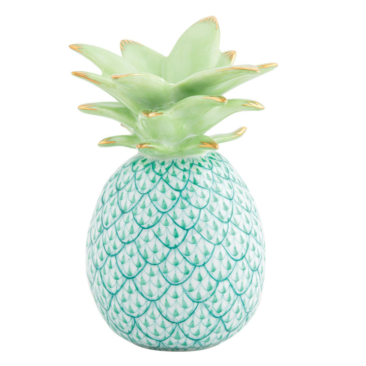 Herend Medium Pineapple Figurines Herend Green 