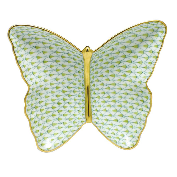 Herend Butterfly Dish Figurines Herend Lime Green 