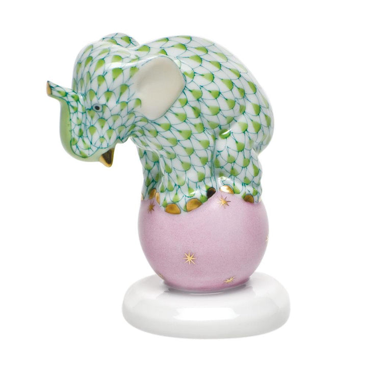 Herend Dancing Elephant Figurines Herend Key Lime 