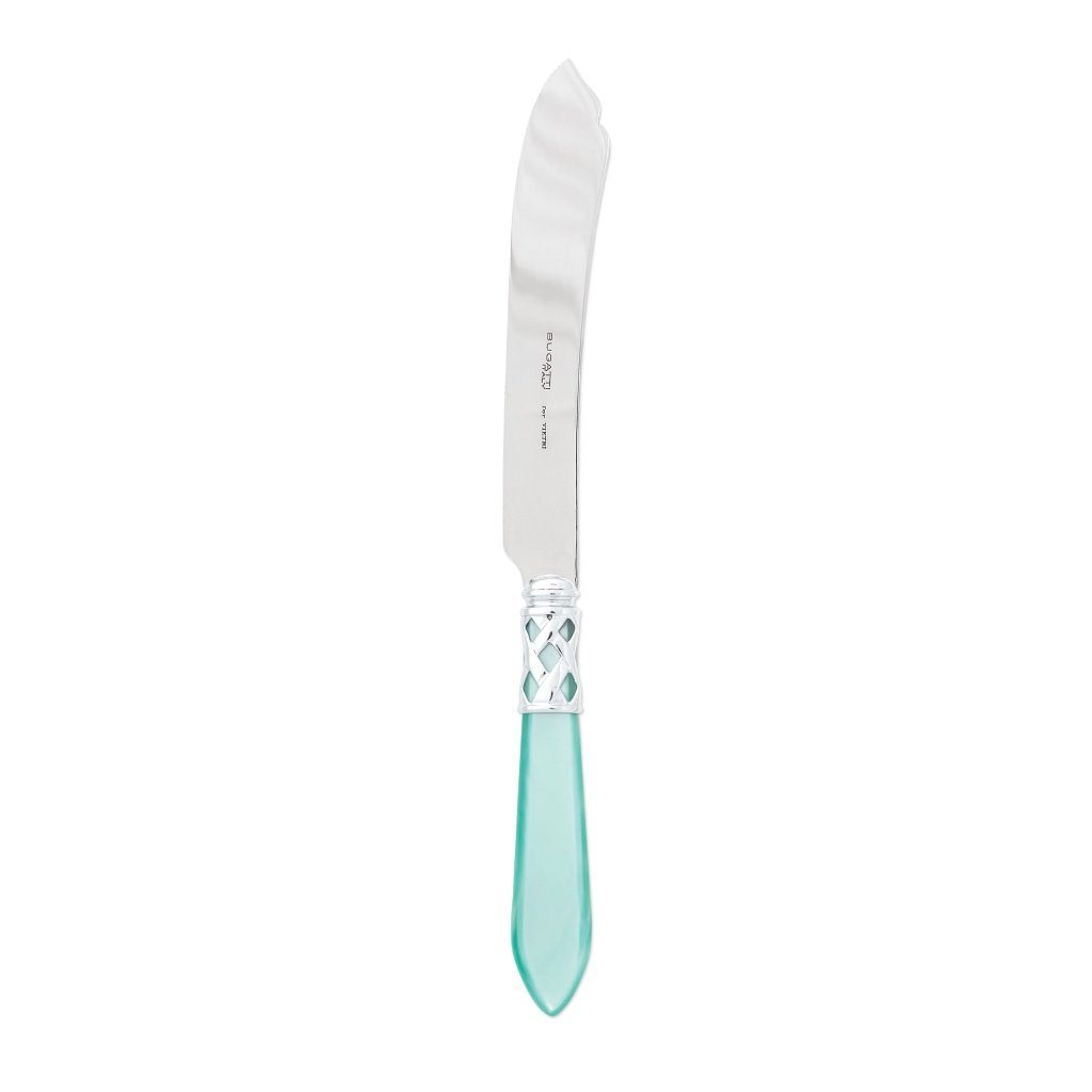 Vietri Aladdin Brilliant Cake Knife Dinnerware Vietri Aqua 