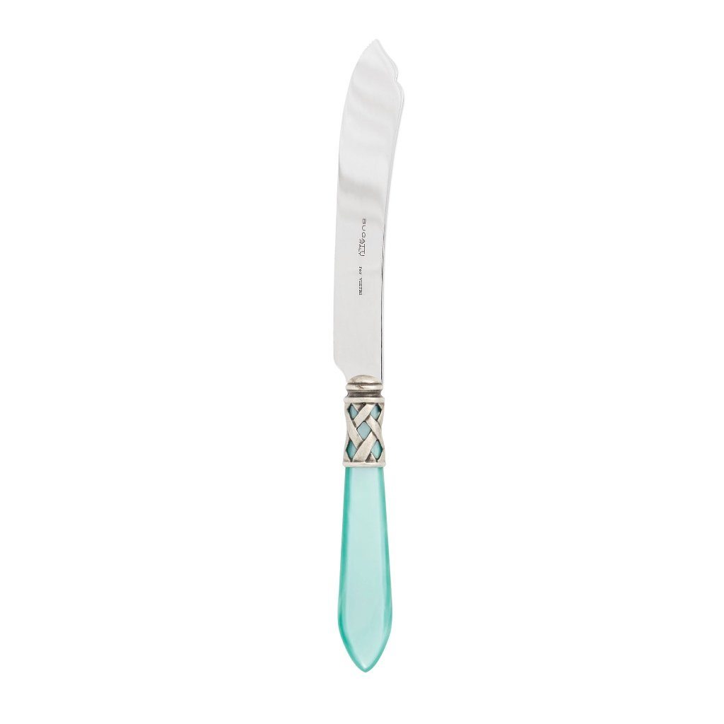 Vietri Aladdin Antique Cake Knife Dinnerware Vietri Aqua 