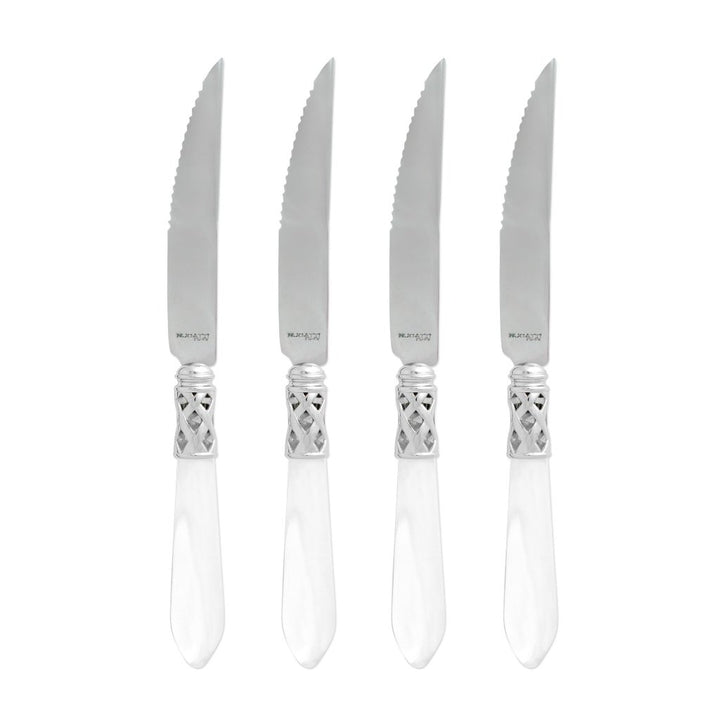 Vietri Aladdin Brilliant Steak Knives - Set of 4 Dinnerware Vietri Clear