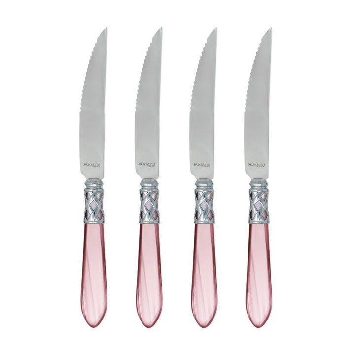 Vietri Aladdin Brilliant Steak Knives - Set of 4 Dinnerware Vietri Lilac