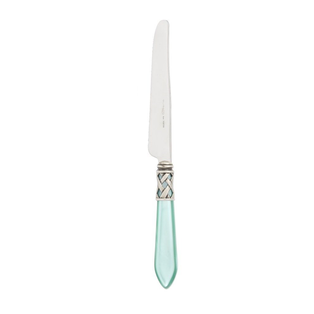 Vietri Aladdin Antique Place Knife Dinnerware Vietri Aqua 