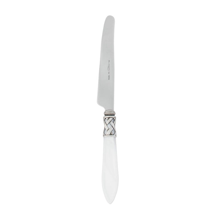 Vietri Aladdin Antique Place Knife Dinnerware Vietri White 