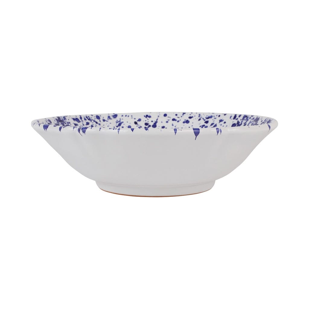 Vietri Amalfitana Splatter Serving Bowl Dinnerware Vietri Cobalt 