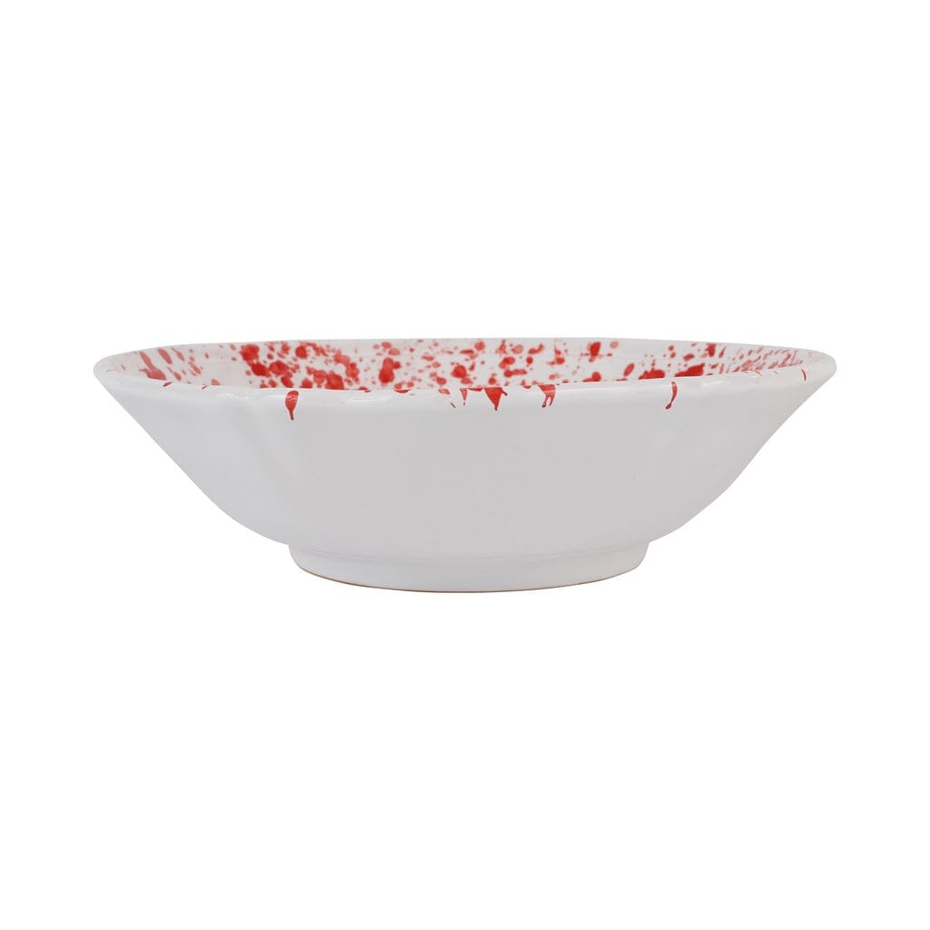 Vietri Amalfitana Splatter Serving Bowl Dinnerware Vietri Red 