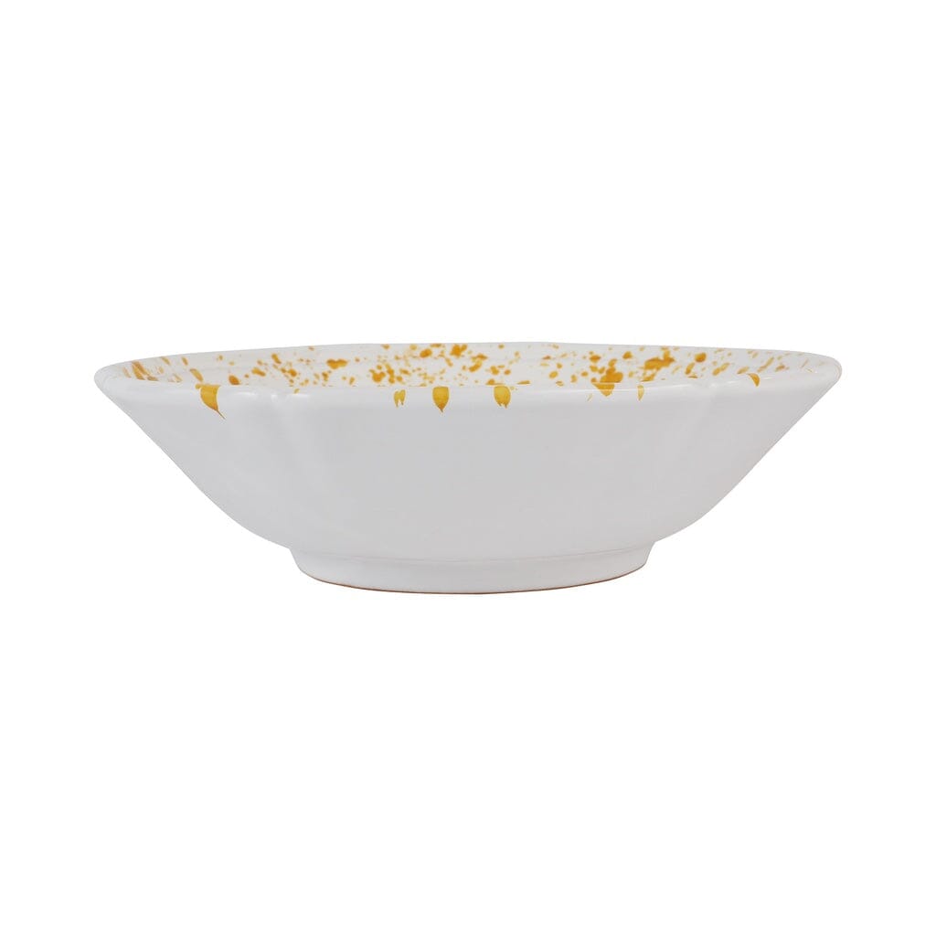 Vietri Amalfitana Splatter Serving Bowl Dinnerware Vietri Yellow 