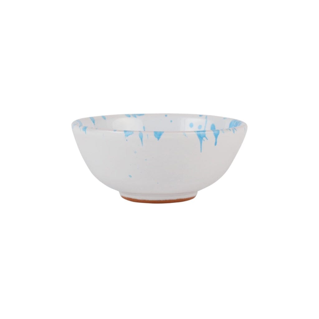 Vietri Amalfitana Splatter Dipping Bowl Dinnerware Vietri Aqua 