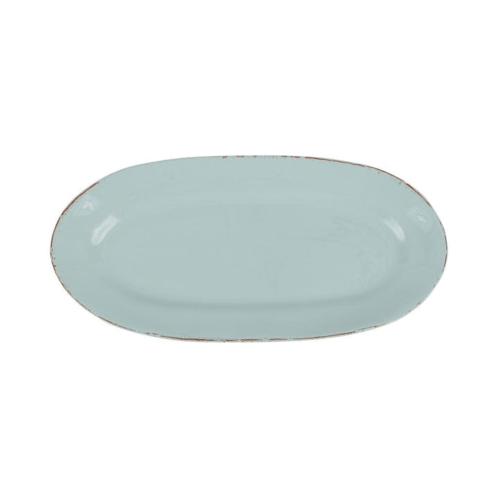 Vietri Cucina Fresca Narrow Oval Platter Dinnerware Vietri Aqua 