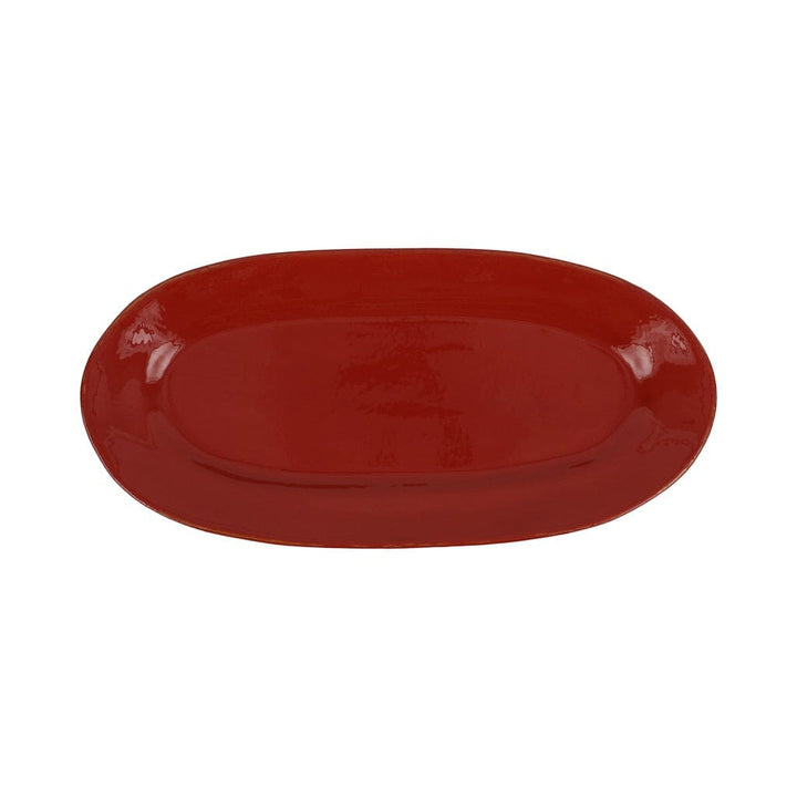 Vietri Cucina Fresca Narrow Oval Platter Dinnerware Vietri Paprika 