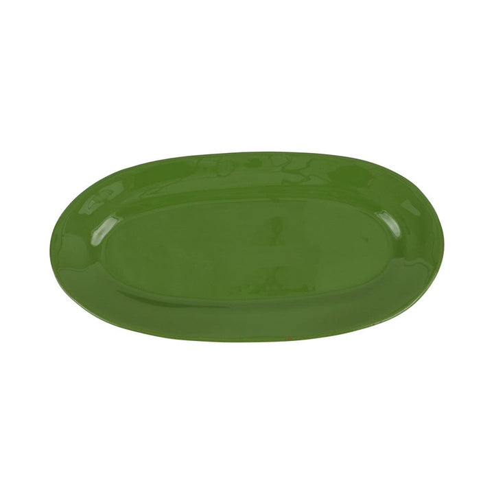 Vietri Cucina Fresca Narrow Oval Platter Dinnerware Vietri Sage 