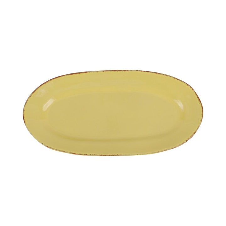 Vietri Cucina Fresca Narrow Oval Platter Dinnerware Vietri Saffron 