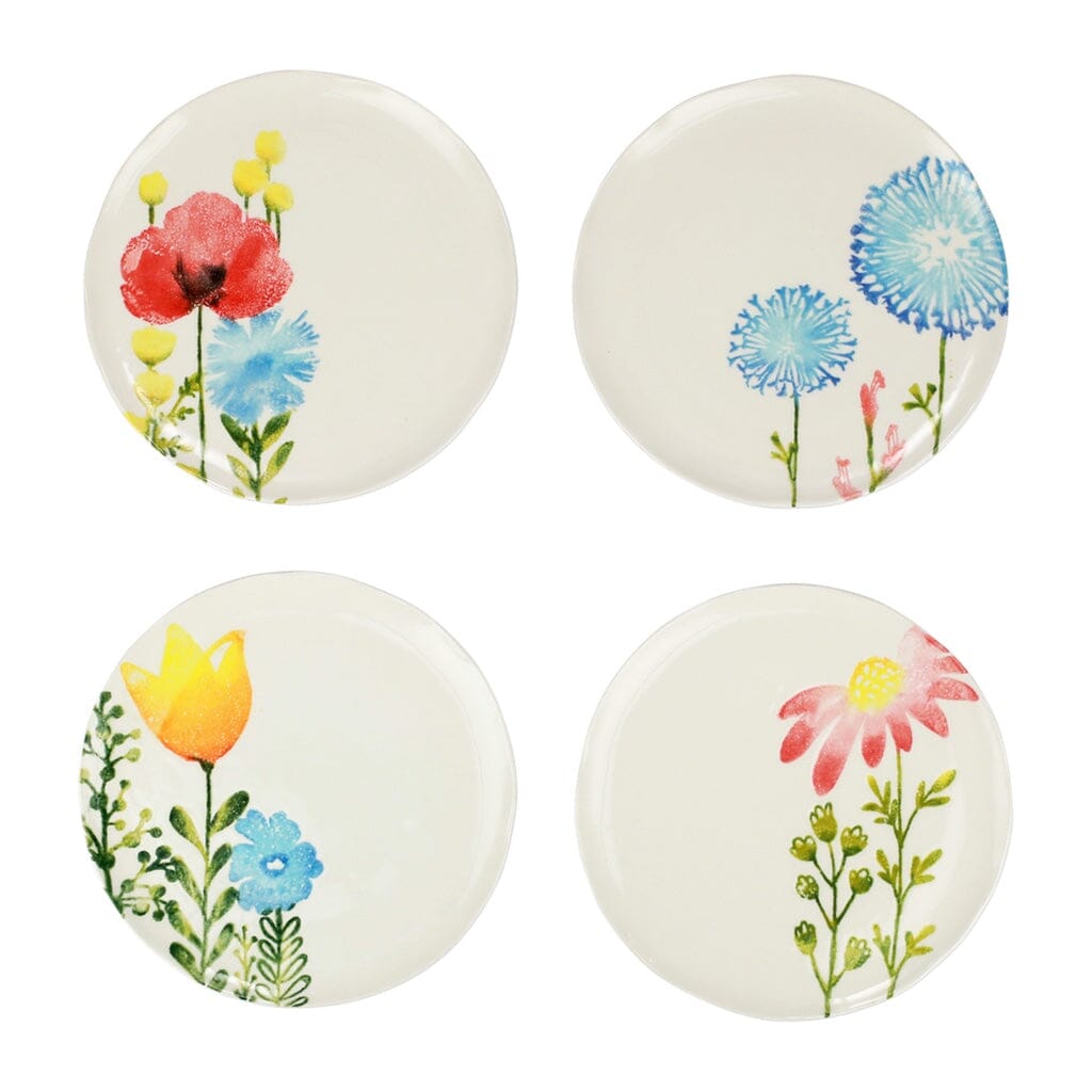 Vietri Fiori di Campo Assorted Salad Plates - Set of 4 Dinnerware Vietri 