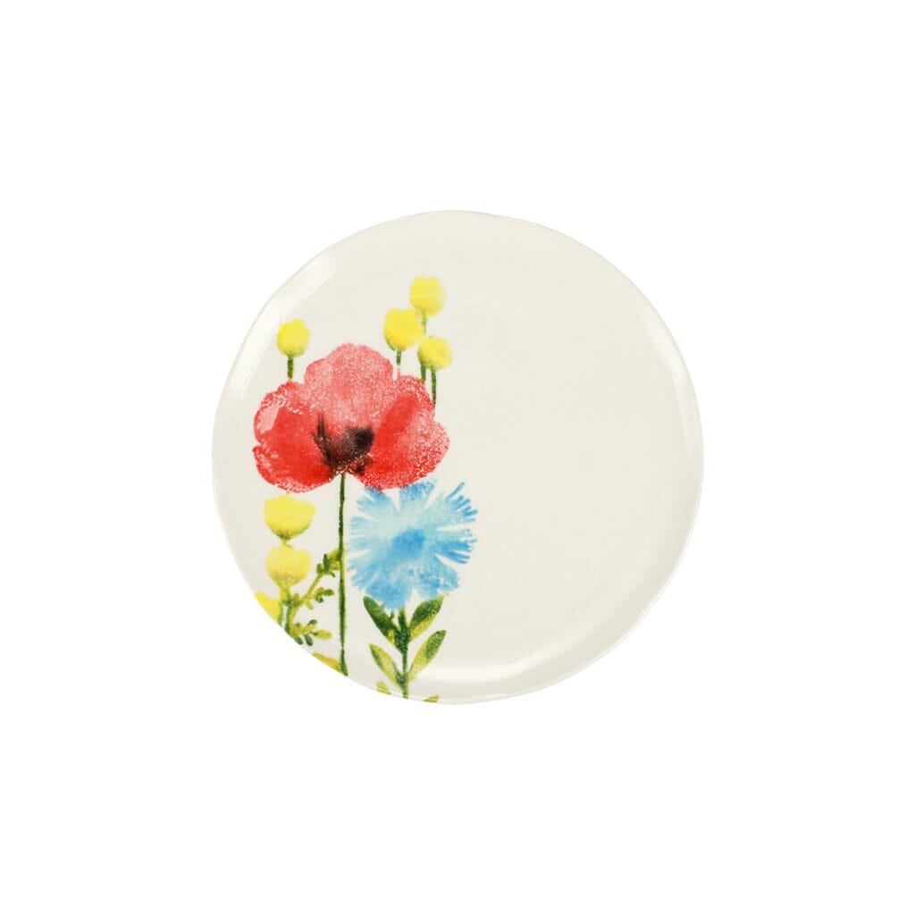 Vietri Fiori di Campo Poppy & Daisy Salad Plate Dinnerware Vietri 