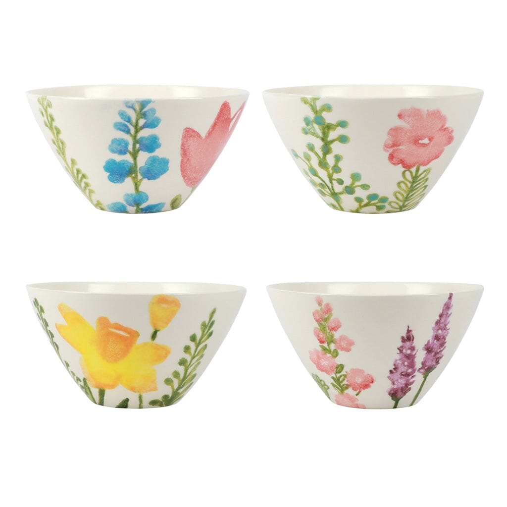 Vietri Fiori di Campo Assorted Cereal Bowls - Set of 4 Dinnerware Vietri 