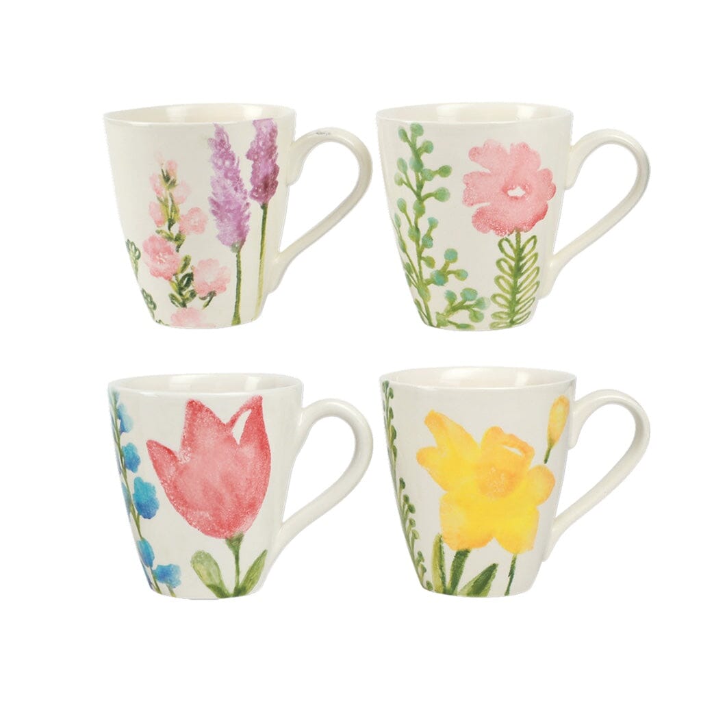 Vietri Fiori di Campo Assorted Mugs - Set of 4 Dinnerware Vietri 