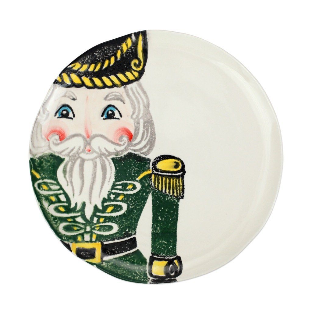 Vietri Nutcrackers Green Dinner Plate Dinnerware Vietri 