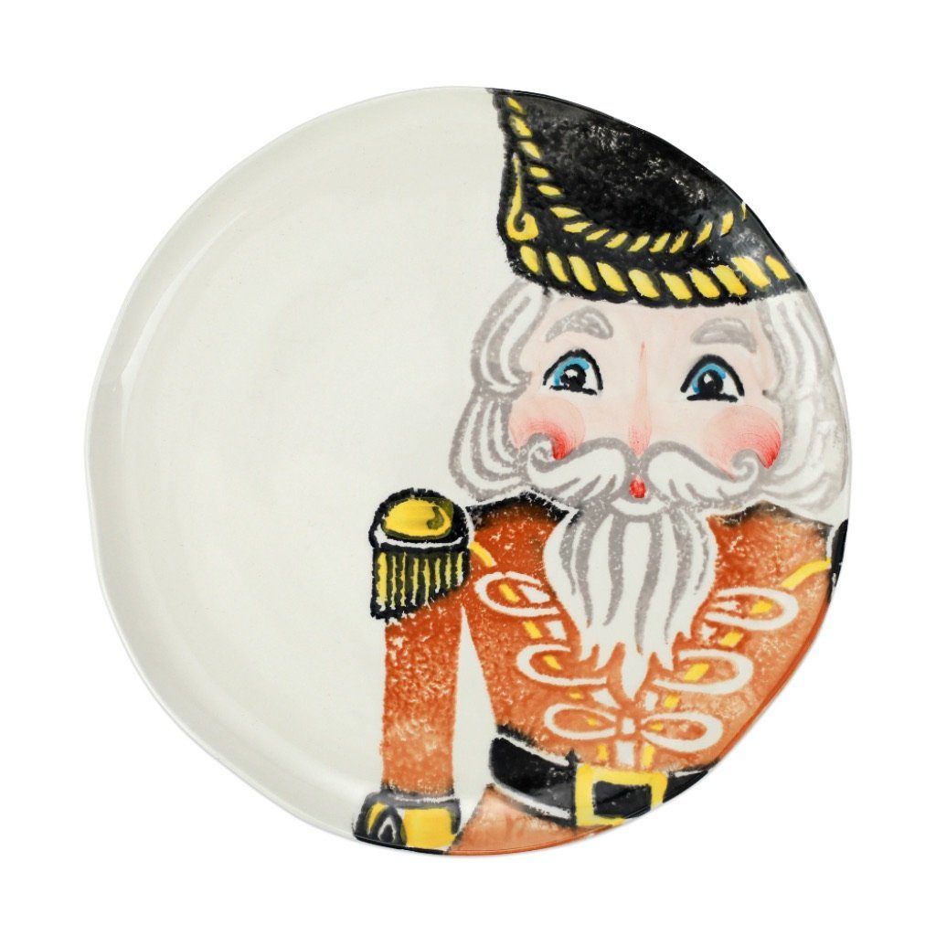 Vietri Nutcrackers Gold Dinner Plate Dinnerware Vietri 