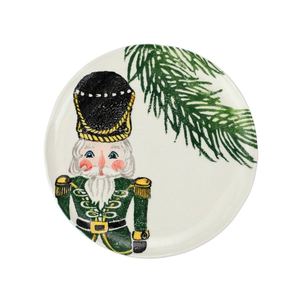 Vietri Nutcrackers Green Salad Plate Dinnerware Vietri 